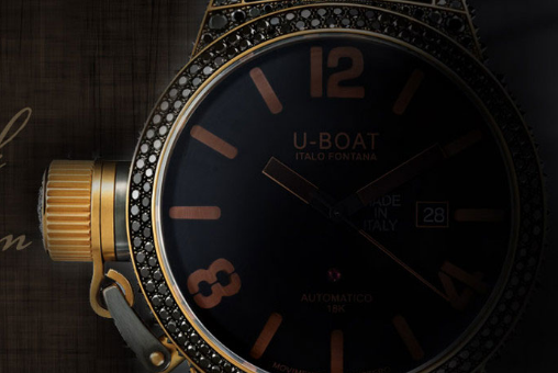 arabic-numerals-u-boat-precious-black-swan-8000-replica-watches