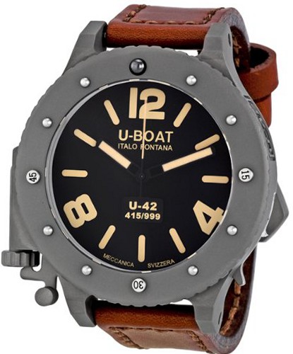 Limited-Edition 53MM U-Boat U-42 6157 Fake Watches With Black Dials For UK Sale