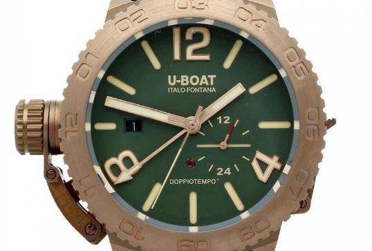 The bronze copy watches have green dials.