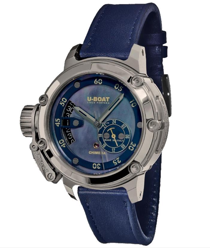 The male fake watches have blue straps.