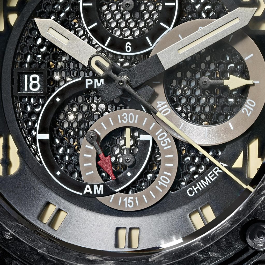 The practical replica watch has black dial.