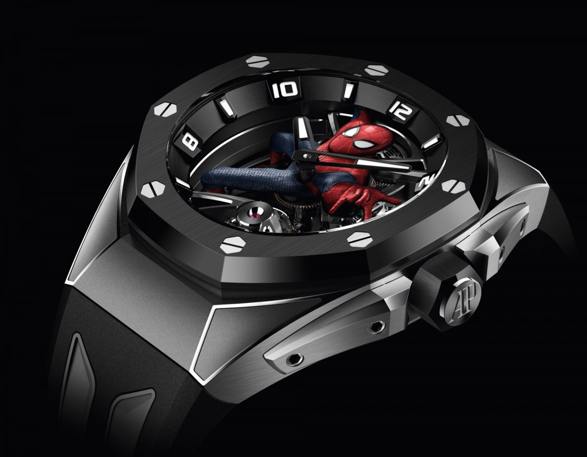 UK Swiss Made Replica Audemars Piguet and Marvel Team Up for Royal Oak Concept Tourbillon “Spider-Man”