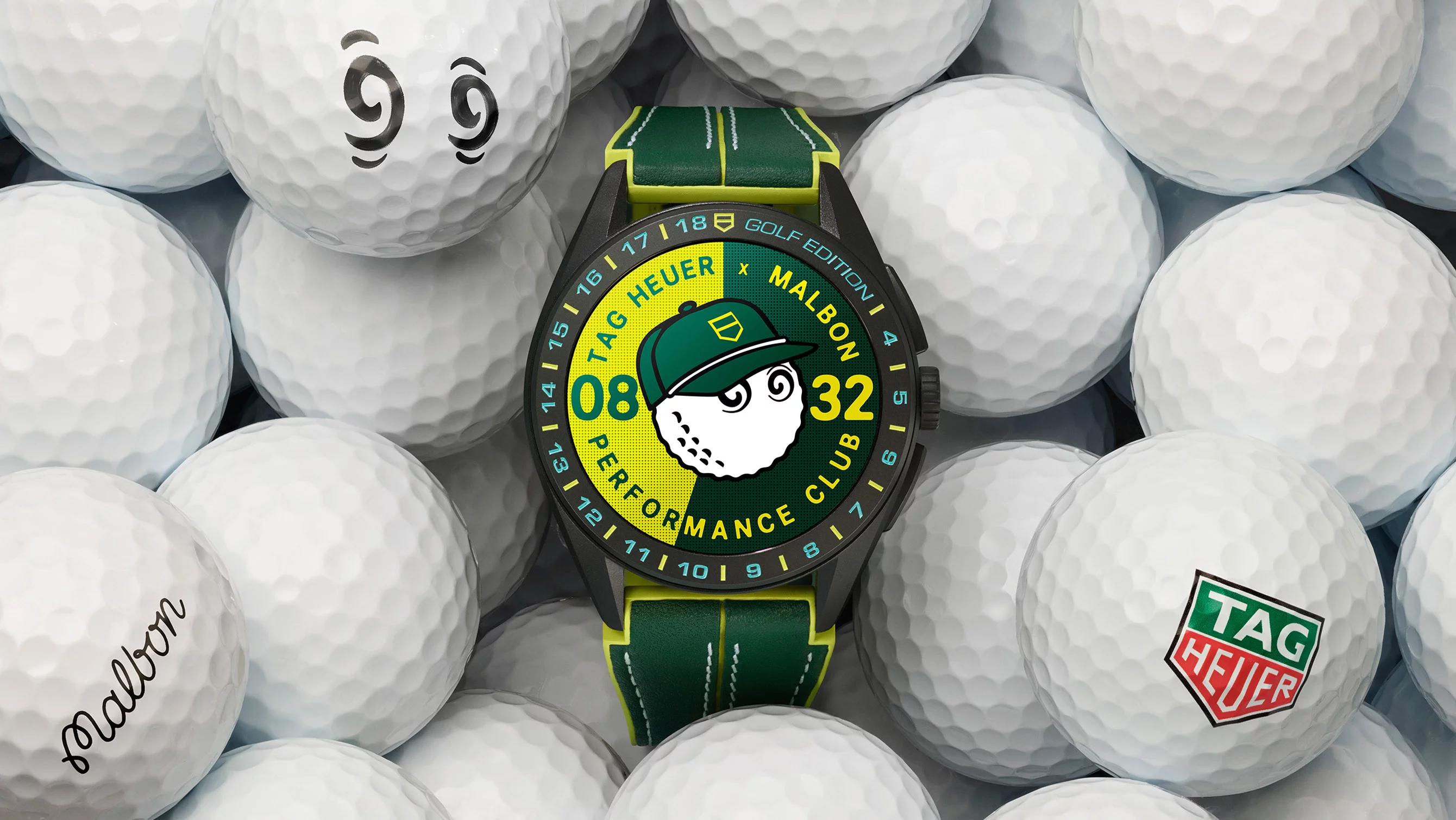 Time to tee off streetwear style with the UK cheap fake TAG Heuer Connected Calibre E4 Malbon Golf Edition