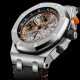 Audemars Piguet Royal Oak Offshore with orange dial accents used for replica watch comparison